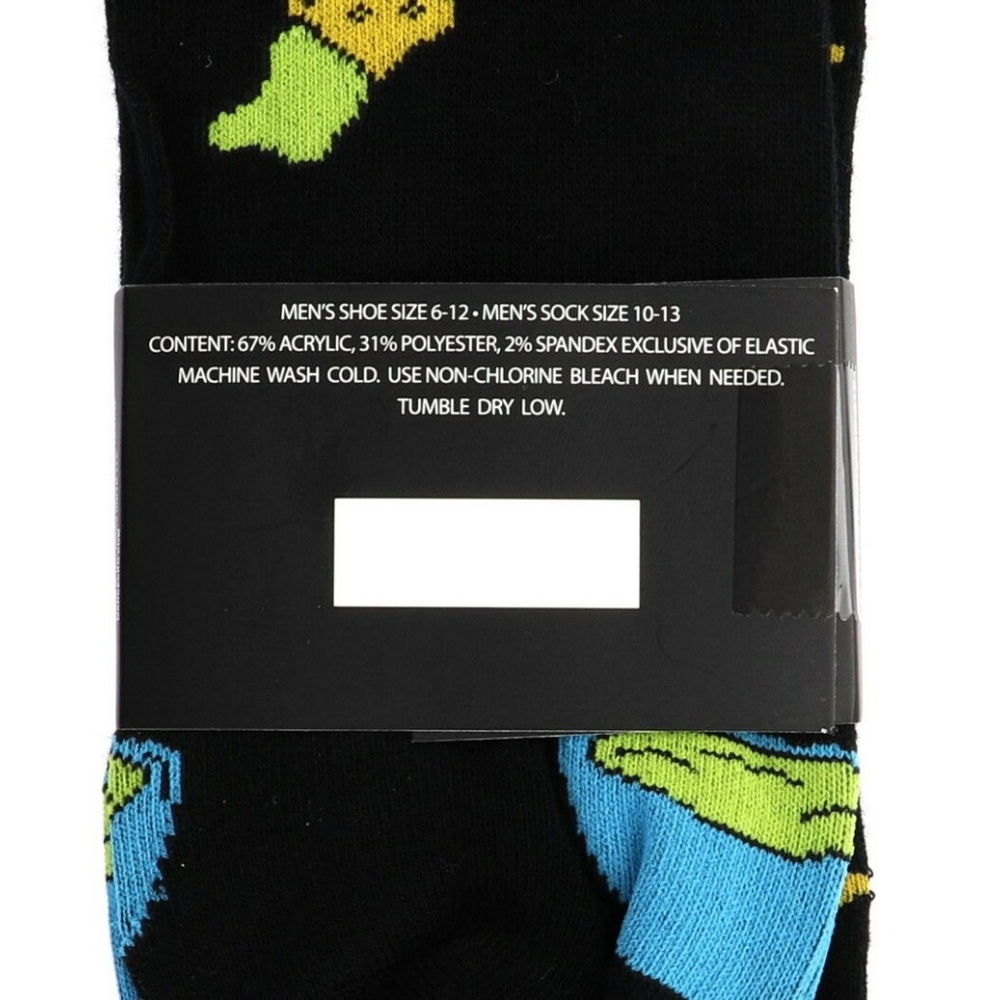 Marc Ecko Chips and Dip Black Novelty Dress Socks - Picture 4 of 5